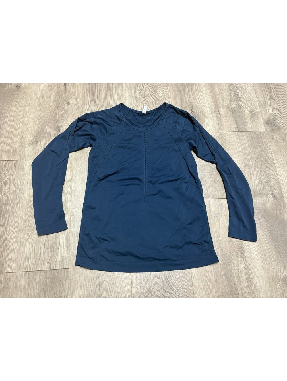 Athleta Foothill Women Blue Long Sleeve Top Medium Activewear Athleisure